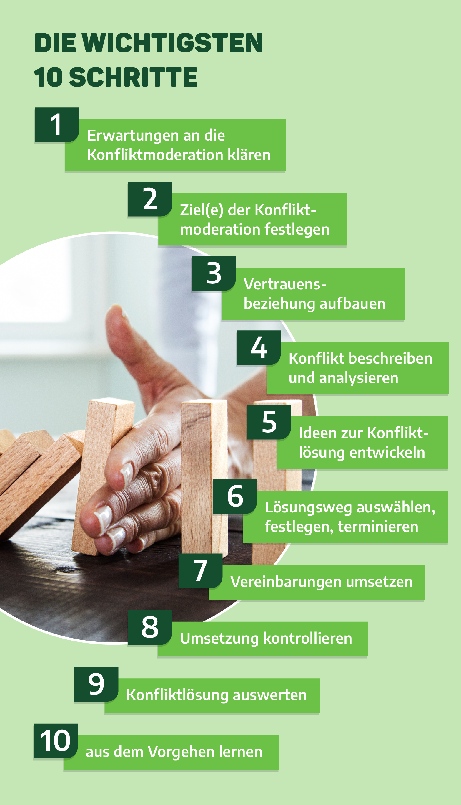 Infografik - 10 Schritte